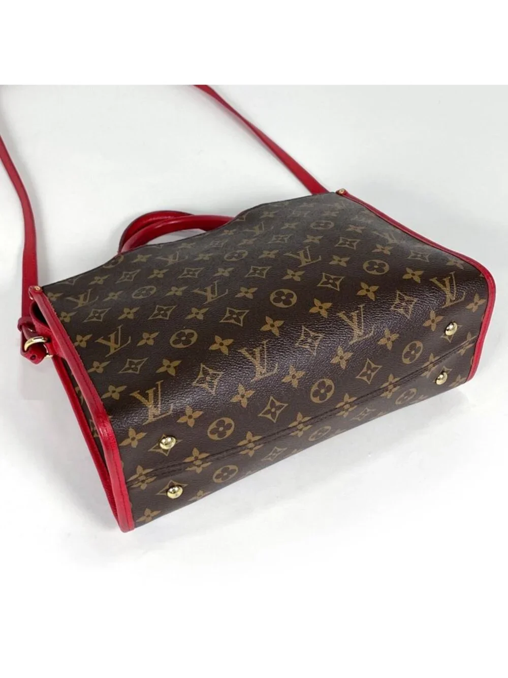 Louis Vuitton Popincourt PM Handbag 2-Way Monogram Rouge
